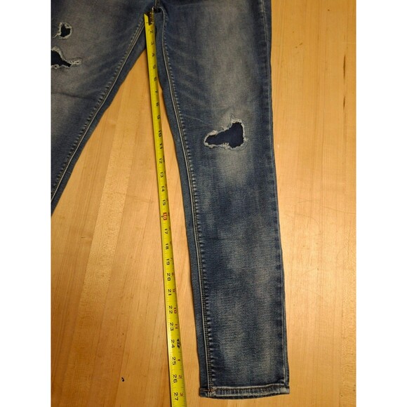 American Eagle Hi-Rise Jegging Women’s 10R Super Stretch Distressed Denim Jeans - Picture 3 of 9